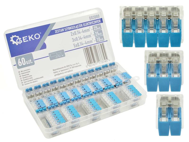 SZYBKOZŁĄCZA 0,2-4mm2  ZESTAW G03080