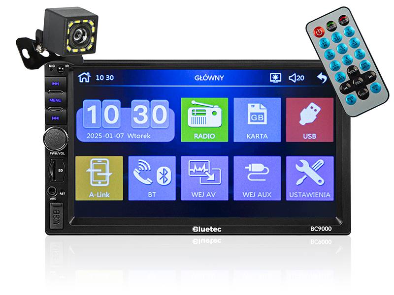 RADIO SAMOCHODOWE BLUETEC BC9000