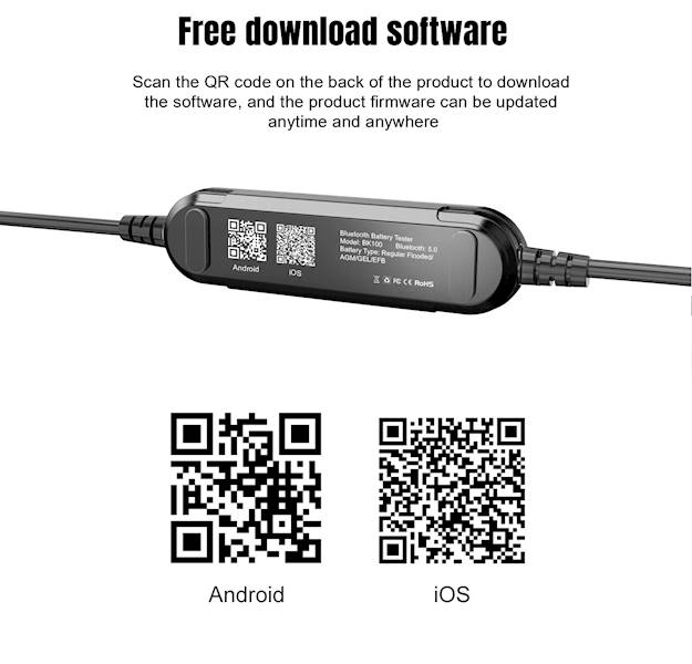 TESTER AKUMULATORA BLUETOOTH KONNWEI BK100