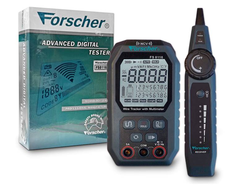 TESTER SIECI MIERNIK UNIWERSALNY FORSCHER FS8116 
