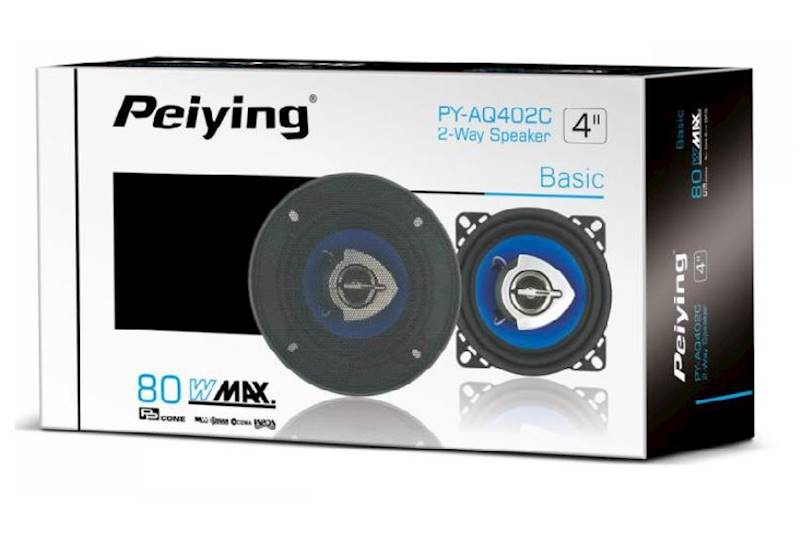 GŁOŚNIKI PEYING PY-AQ402C 4" 80W 2szt