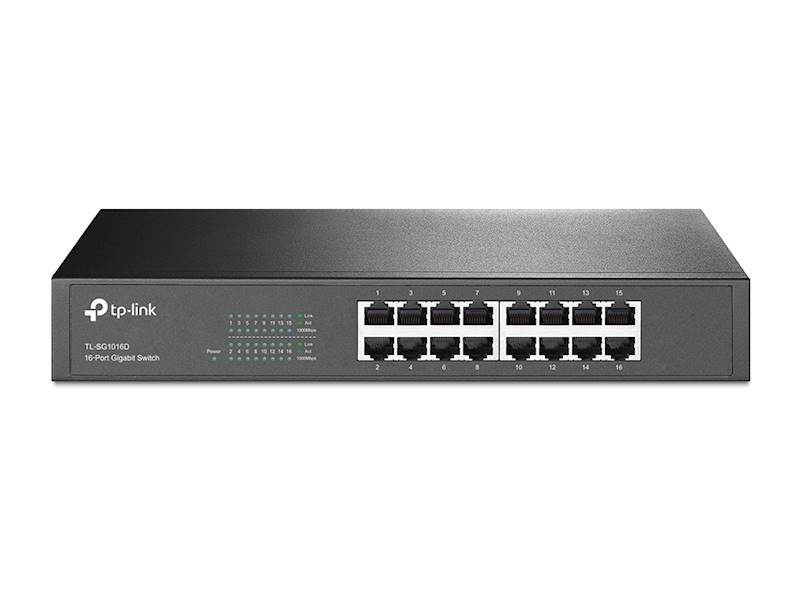 SWITCH TP-LINK SG1016D (16xLAN 1Gb/s) RACK