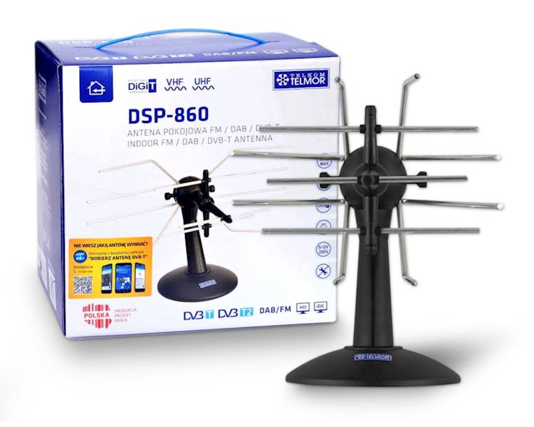 ANTENA TV POKOJOWA TELKOM TELMOR DSP-860