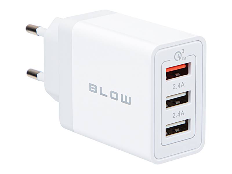 ŁADOWARKA GSM 230V USBx3 BLOW 76-027#