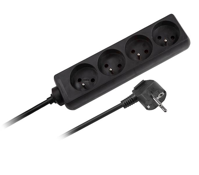 PRZEDŁUŻACZ 3m LISTWA 4x GNIAZDO REBEL URZ3060-3-B