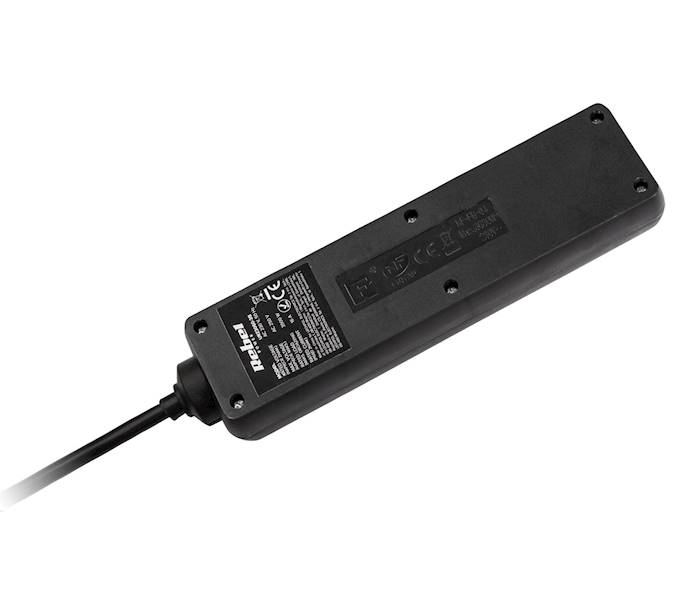 PRZEDŁUŻACZ 3m LISTWA 4x GNIAZDO REBEL URZ3060-3-B