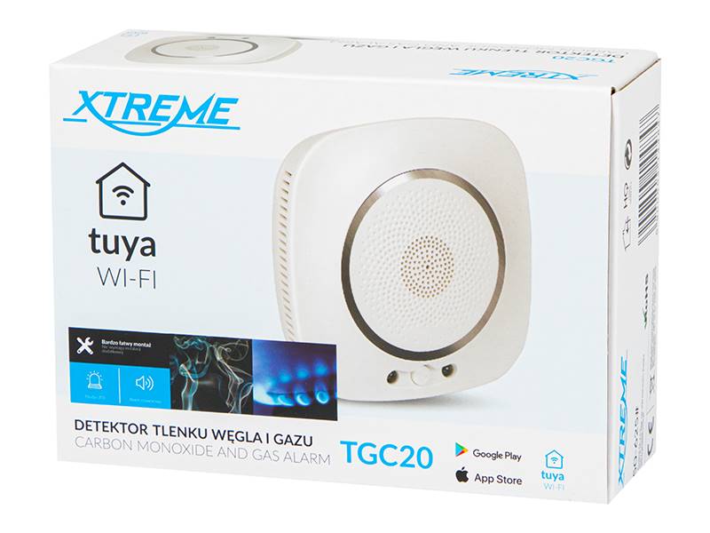 CZUJNIK GAZU i CZADU TGC20 230V WiFi Tuya