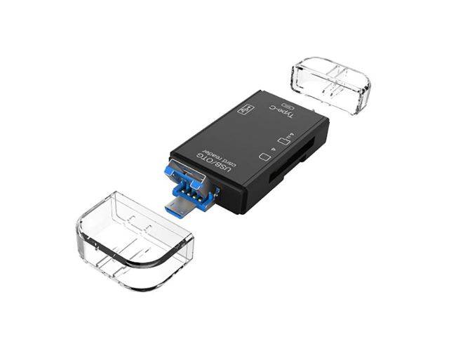 CZYTNIK KART SD TF USB MICRO TYP-C RETO E274
