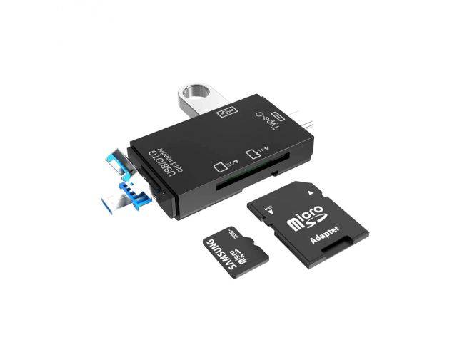 CZYTNIK KART SD TF USB MICRO TYP-C RETO E274