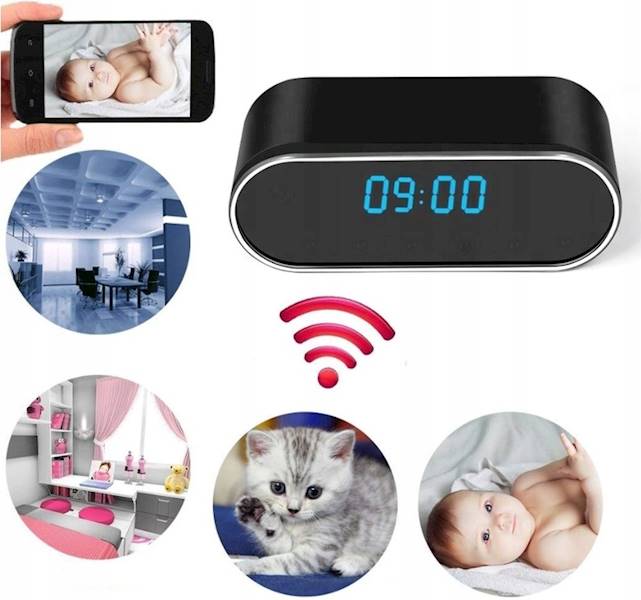 KAMERA UKRYTA ZEGAR WiFi v2.0