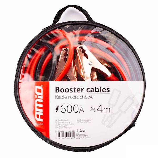KABLE PRZEWODY ROZRUCHUWE 4m/600A | AMIO 01024
