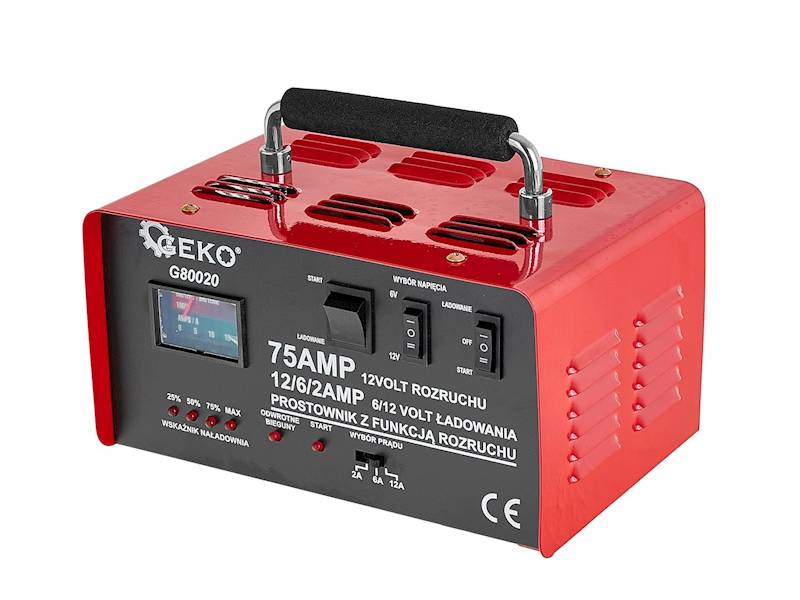 PROSTOWNIK Z ROZRUCHEM 6/12V 75A | GEKO G80020