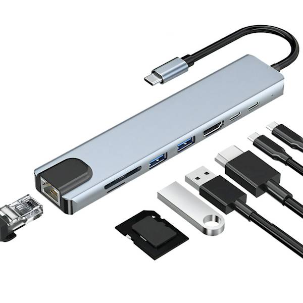 ADAPTER USB | HUB 8w1 | Orico H1