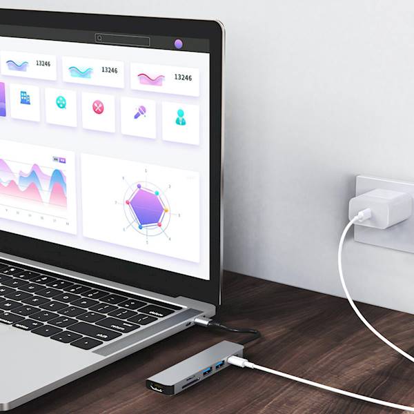 ADAPTER USB | HUB 6w1 | Orico H3