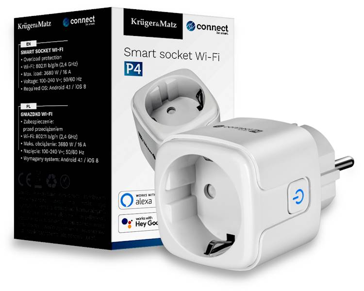 WiiFi GNIAZDKO Tuya Smart | Krüger&Matz KM2202-W 