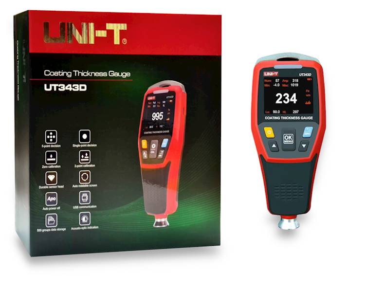 MIERNIK GRUBOŚCI LAKIERU | Uni-T UT343D