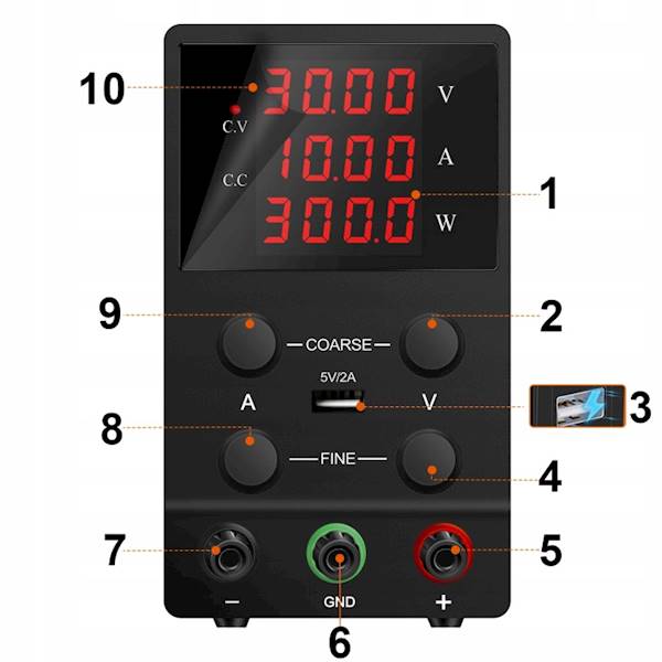 ZASILACZ LABORATORYJNY 0-30V/10A | Xtreme 58-624