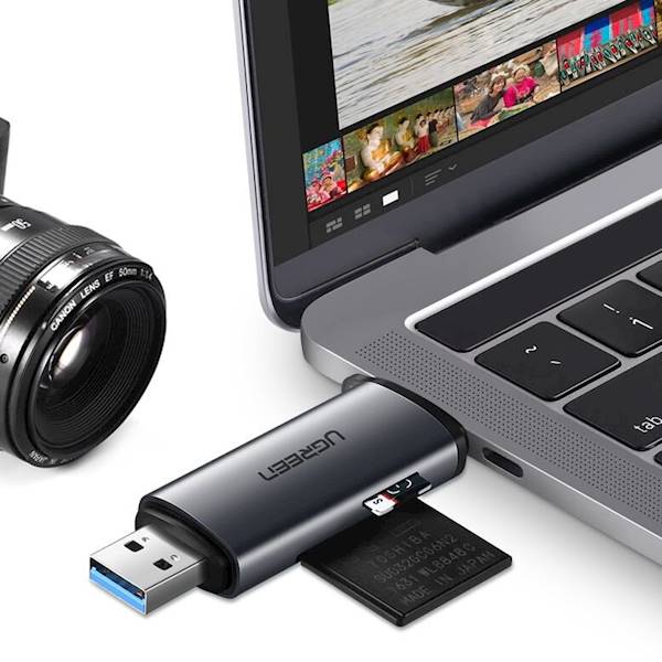 ADAPTER USB | CZYTNIK KART PAMIĘCI UGREEN CM185