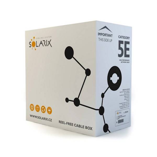 KABEL SKRĘTKA UTP | Solarix SXKD-5E-UTP-PE 305m