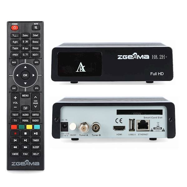 TUNER TELEWIZJA DVB-S2/T2 | ZGEMMA H8.2H+