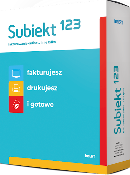 Subiekt 123 - fakturowanie online / Fiskalizacja (12 miesięcy)