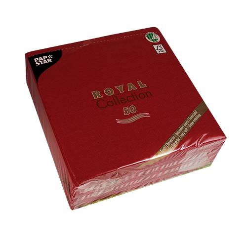 Serwetki ROYAL bordo 40x40cm a'50 11608