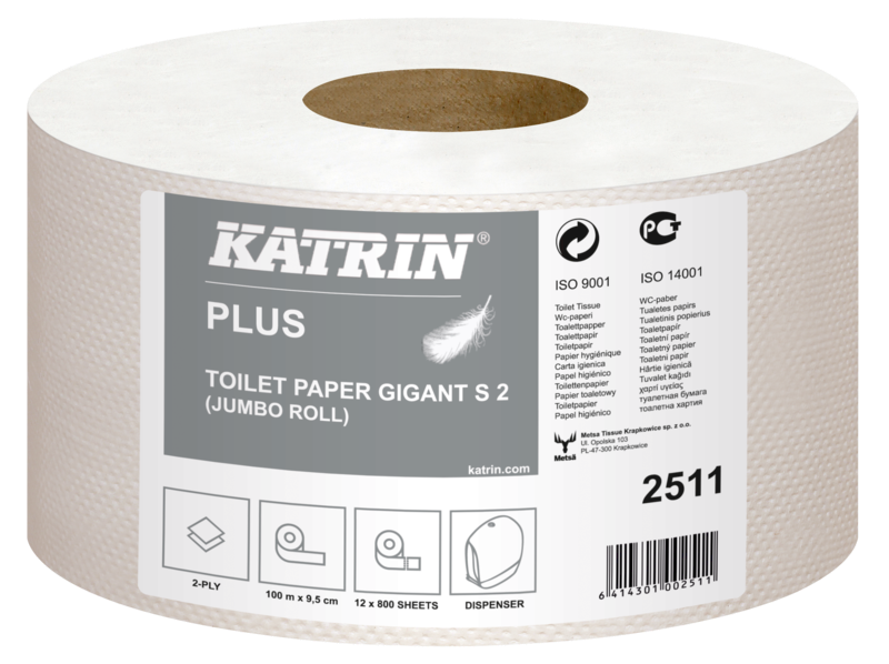 Papier toalet.  GIGANT S2  Katrin Plus  2511 