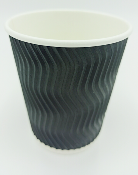 Enjoy kubek pap. 300ml czarny A'25 Free Plastic