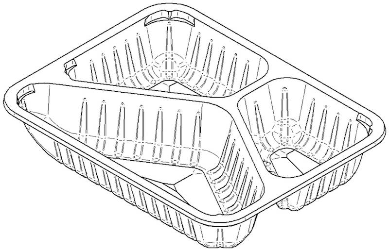 Poj. D-9400RC  3-dzielny wys 4cm a'320 SUP-P
