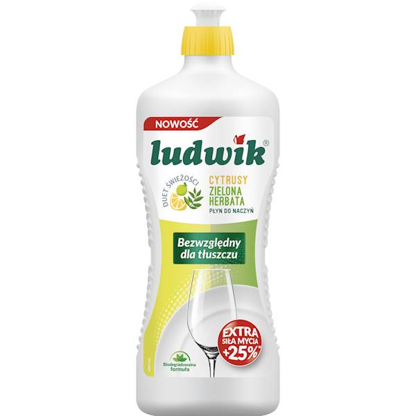 Ludwik pł. do naczyń 900g zielona herbata i cytr