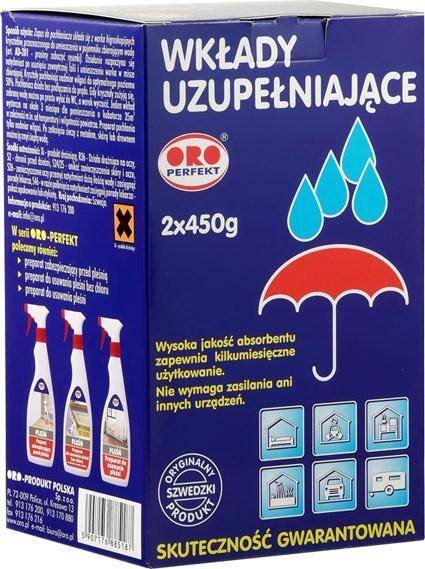 ORO - wkład do pochłaniacza wilg. 2x450g