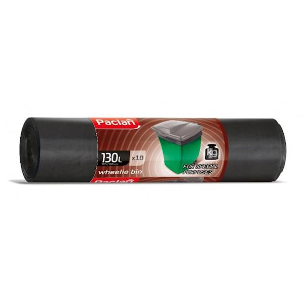 Worki na śmieci 130L   A'20 czarne