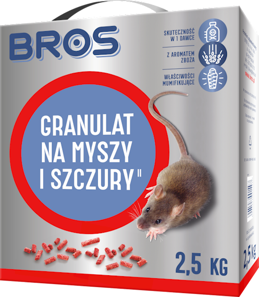 BROS granulat na myszy i szczury 140g