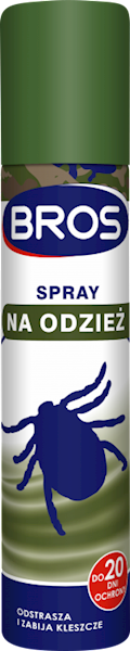 BROS spray  kleszcze na odzież 90 ml
