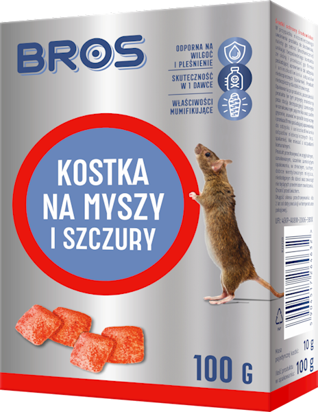 Bros kostka na myszy i szczury 100g