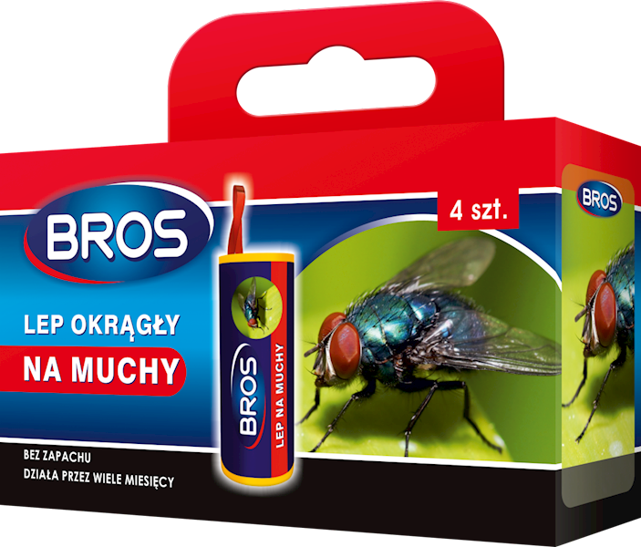 BROS  Lep na muchy okrągły A'4 