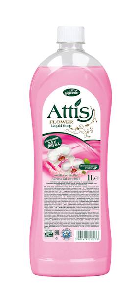 Mydło w płynie mix zapachów  1 l Attis