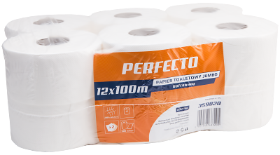 PERFECTO Papier toalet. jumbo biały 100m  359020