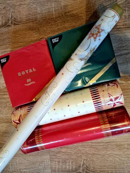 Obrus papierowy 6x1.2m Święta  87051