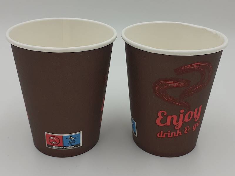 Kubek pap.ENJOY brąz 200ml A'50 SUP-K