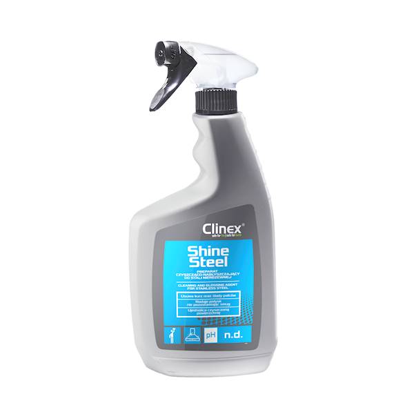 CLINEX SHINE STEEL 650ML stal szlachetna