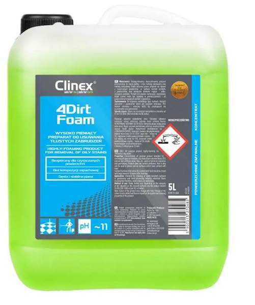 CLINEX 4DIRT FOAM 5L  do mycia  metodą natryskową 