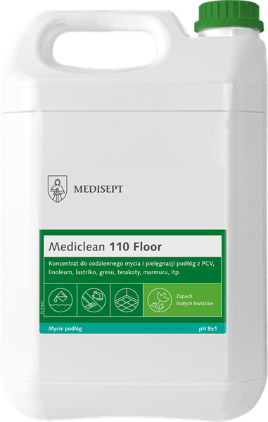 Mediclean 5L MC 110  białe kwiaty płyn do podłóg