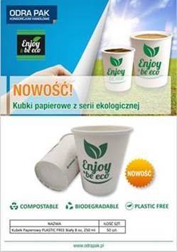 Kubek 250ml FREE PLASTIC A'100 biały