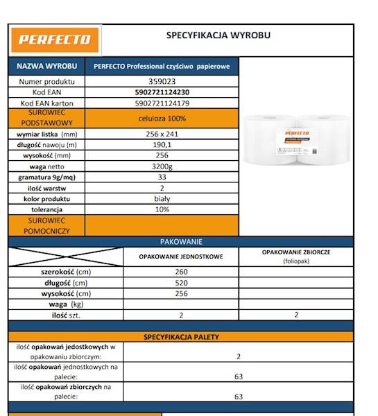 Czyściwo PERFECTO białe  359023