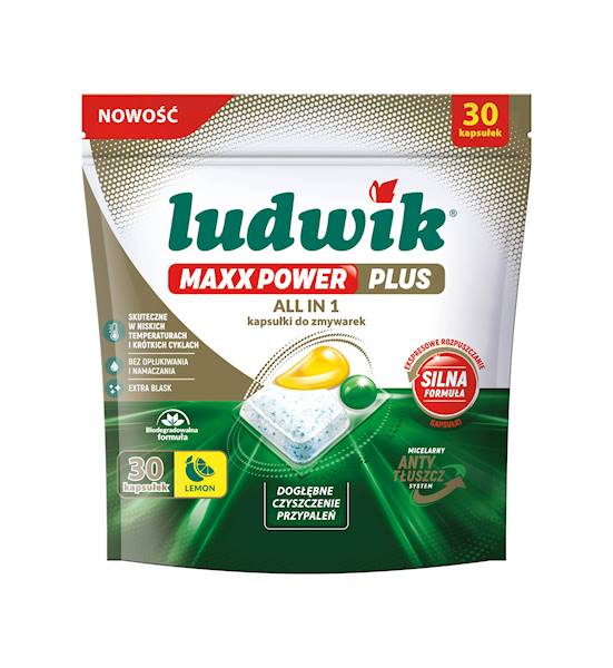 Ludwik MAXX kapsułki do zmywarki Lemon A'60
