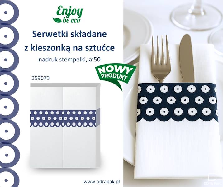 Serwetki z kieszonką kangur a'50 stempel