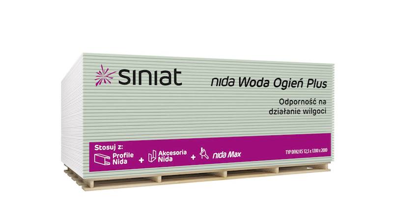 Płyta NIDA  GKFI PLUS 12,5mm 2,6mb ogień-woda (66)