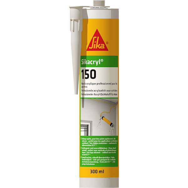 SIKACRYL-150 Uszczelniacz akrylowy malarski do wewnątrz BIAŁY 300ml