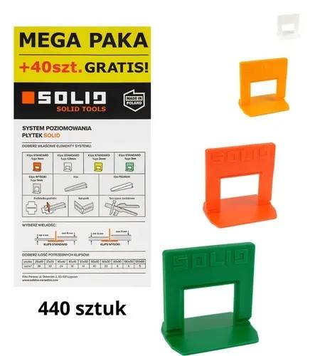 SOLID SPP MEGA PACK 400 +40 klipsów 2mm
